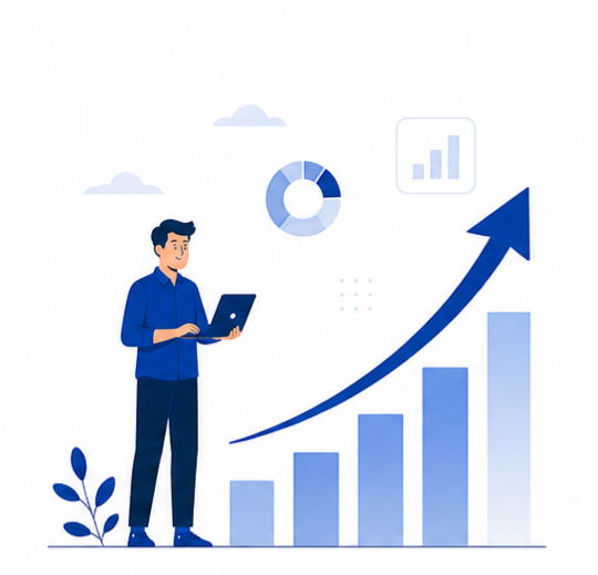 Illustration representing our mission, values, and vision