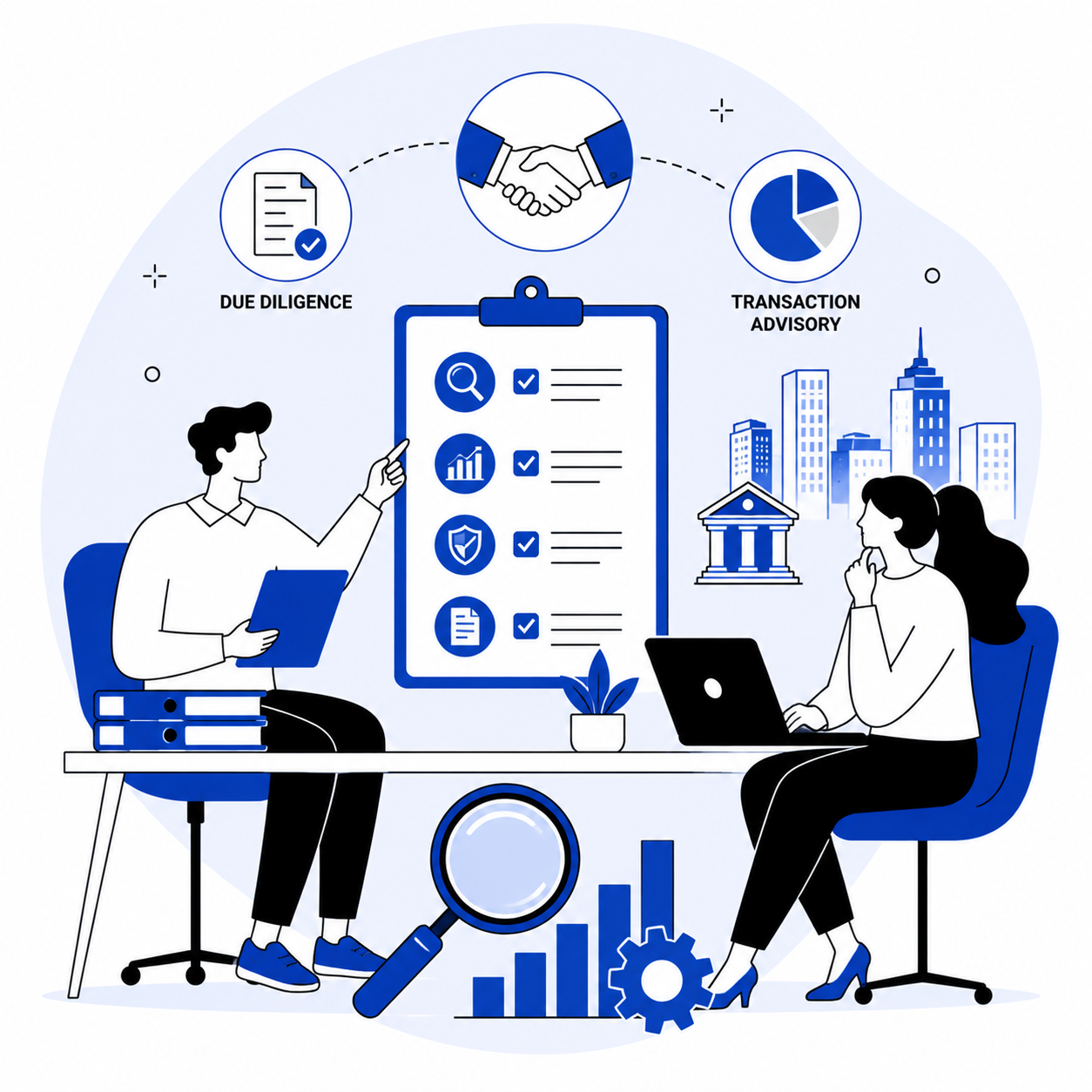 Strategic and business succession planning illustration